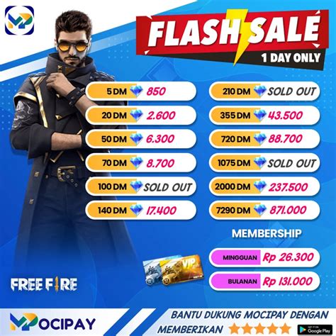 dunia game ff promo cek saldo diamond kamu topup gems game perang desa hemat waktu WoW image 1