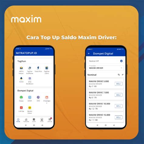 cara topup maxim pada menu saldo info top up tentang misi mingguan pass musim image 1
