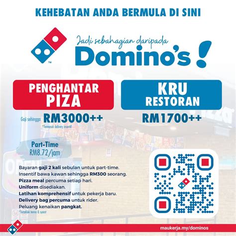 gaji domino pizza nonstop setiap saat promosi hemat waktu terbatas image 1