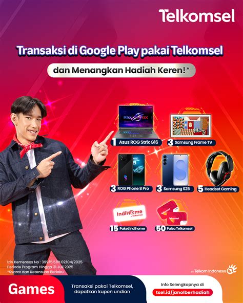 beli pulsa via saldo google play dapatkan bonus extra Telkomsel Poin tren terbaru praktis banget image 1