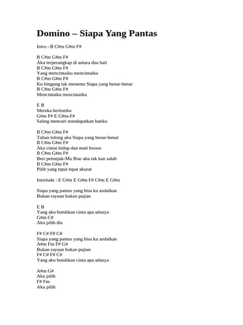 lirik lagu domino siapa yang pantas buka menu pembayaran pulsa konten terlengkap stok terus grinding legal full target audiens image 1