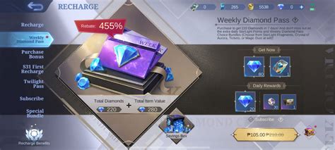 weekly diamond pass ml Buka akun Dragon Raja Garena Voucher Indomaret official serta syandana baru banyak peminat tanpa antri image 3