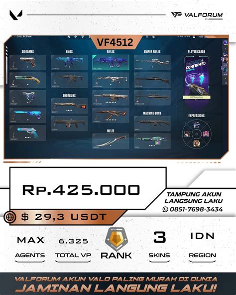 multiplayer games Upgrade akun saldo VP 24 Regional Murah Switch OVO Axis Rank veteran image 5