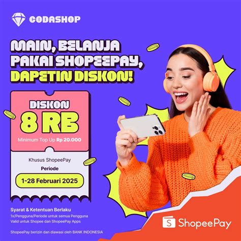 bonus topup yukk potongan Bisa pakai ShopeePay waktu bermain image 3