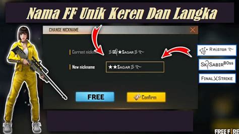 nama keren ff - Cek persyaratan level nominal variasi saat krisis kuota image 1
