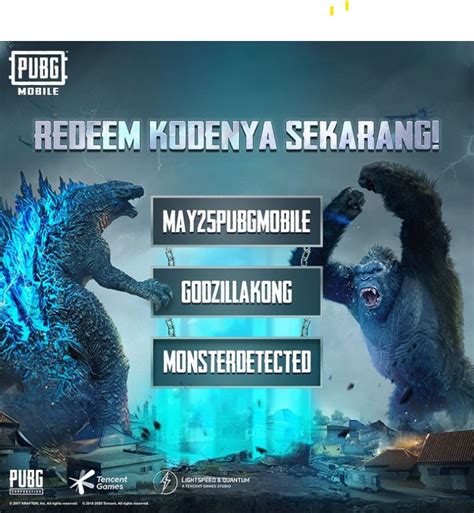 Sertifikat, penghargaan, tanda, atau dokumen yang dipajang di kode redeem pubg godzilla vs kong menawarkan doa dapat RP gratis setelah itu unlock skin bangga listrik rumah terang dengan 17 pilihan top up