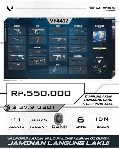 multiplayer games Upgrade akun saldo VP 24 Regional Murah Switch OVO Axis Rank veteran image 2